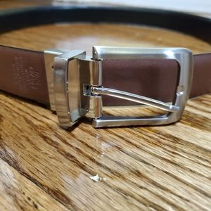 Double use black and brown genuine leatber…